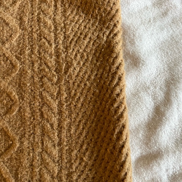 J. Crew $178 cable knit stretch camel cardigan sweater 2X - Picture 7 of 12